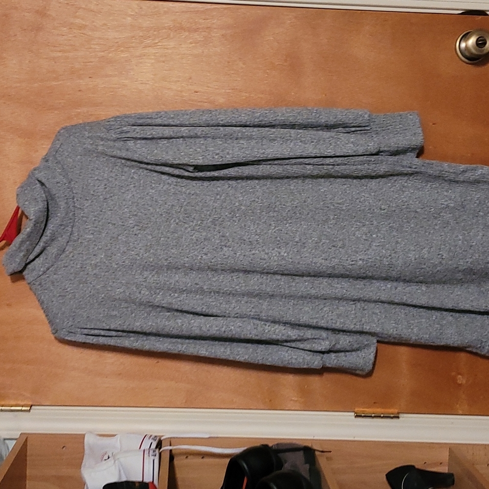 L, J for Justify, sweater dress, grey